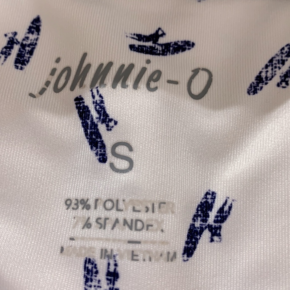 JOHNNIE-O Polo shirt logo print embroidered on left sleeve “1992 bird ” men S - Picture 4 of 10